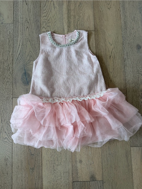 Doe A Dear Other - doe a dear Sleeveless Tweed Tulle Dress Pink Size 6